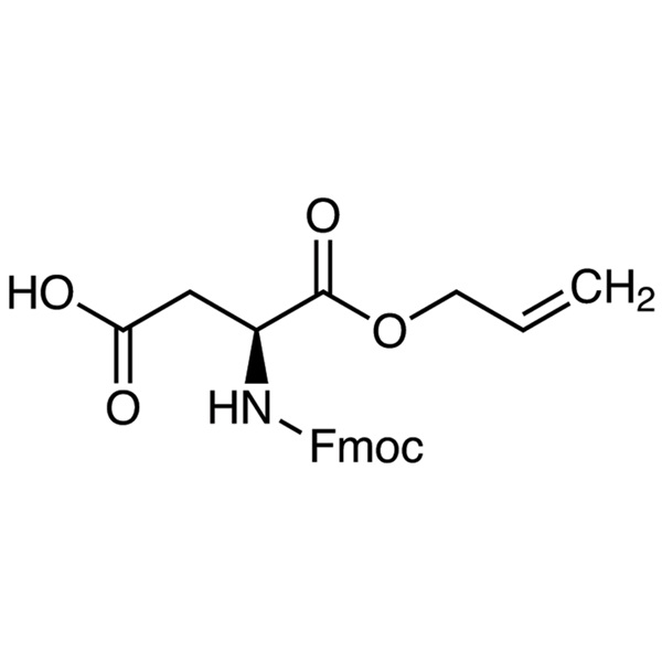 Fmoc-Asp-OAll CAS 144120-53-6 Fmoc-L-Aspartic Acid α-Allyl Ester Purity >99.0% (HPLC)